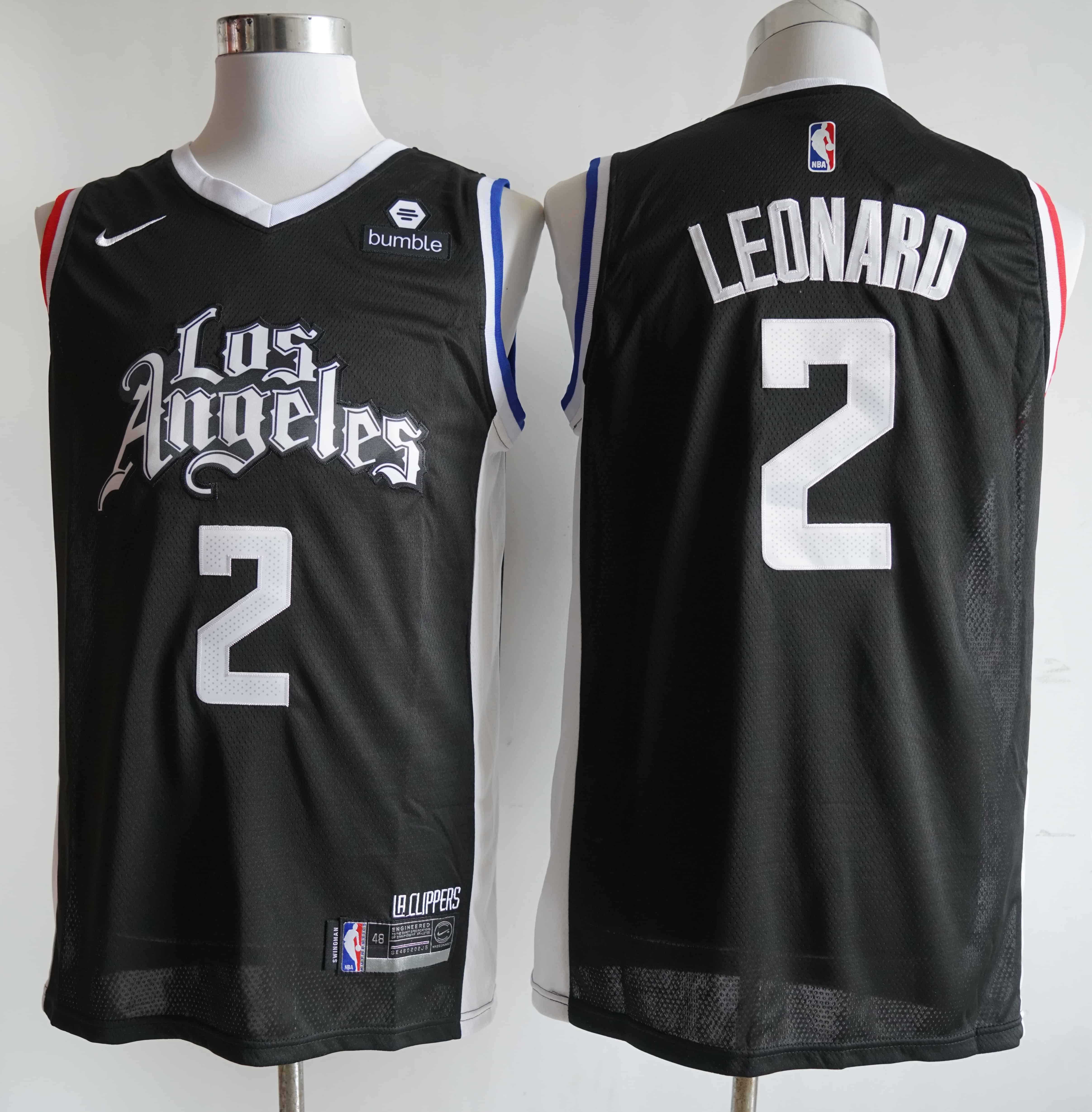 Men Los Angeles Clippers 2 Leonard Black Nike City Edition NBA Jerseys Men Los Angeles Clippers 2 Leonard Black Nike City Edition NBA Jerseys